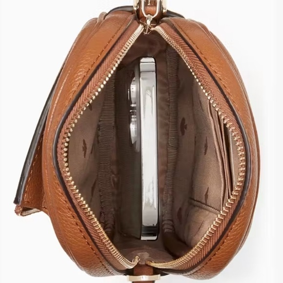 NWT Kate Spade Rosie North South Leather Warm Gingerbread Crossbody Bag - Picture 8 of 12